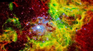 La nebulosa 30 Doradus. Fuente: NASA, N. Walborn, J. Maíz-Apellániz y R. Barbá.